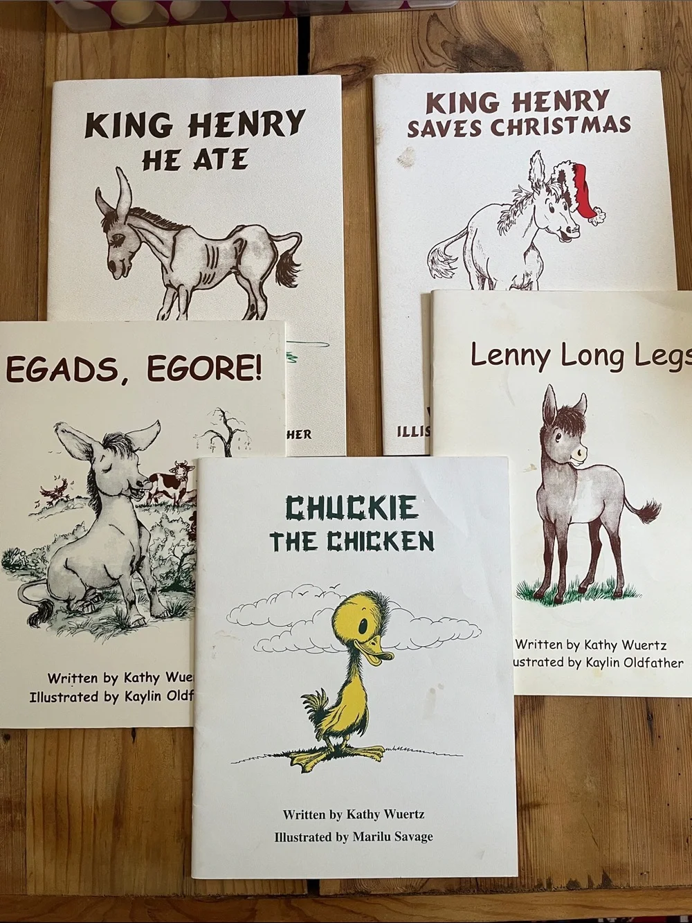Set/5 Wuertz Farm SC Books Red Hen Press Donkey Chicken Children's Stories